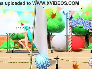 Hatsune Miku nude mod goddess shows big tits ass 😍🔥🍑