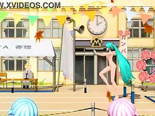 Hatsune Miku nude mod goddess shows big tits ass 😍🔥🍑