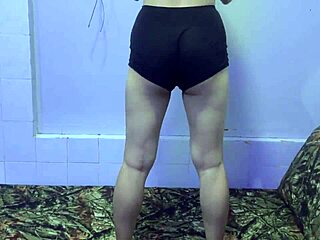 Wife's Christmas Bed Booty Tease Workout