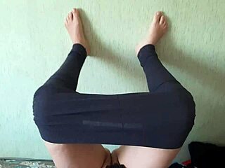 hey my yoga teacher is fingering her dripping wet pussy till orgasm