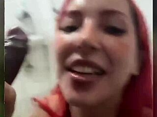 A putinha takes huge cock anal creampie public toilet doggystyle video call