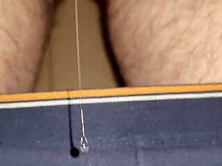 shimmering precum erupts into thick ropes of hot cum explosion
