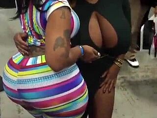 big ebony tits bounce in hidden candid shots