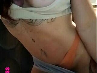 tanned redhead fitness babe returns hotter with tan lines