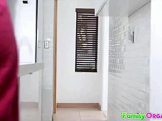 Stepbrother catches young virgin stepsister and perverts her with rough sucking and hardcore teasing.