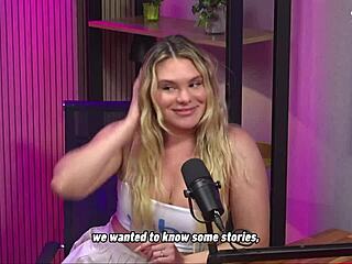 hot blonde bombshell puts on a wild masturbation show full of filthy teasing