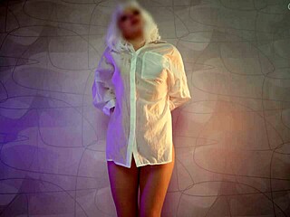 Petite Blonde In Wet Shirt Takes Multiple Huge Fake BBC Cum Creampies Dripping