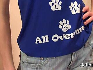 watch this natural nymph lose her virgin pink snatch in hardcore close-up defloration and masturbation