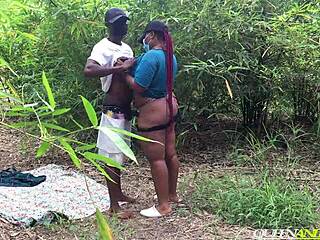 nice style sir keep going i love it as this ebony bbw queen anita takes fat black cock deep in forest sex