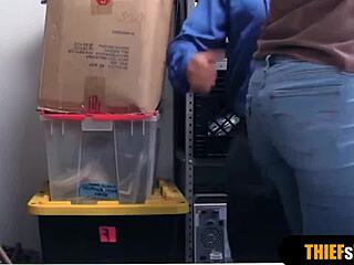 CUTE WIFE BUSTED then PUNISH FUCKED hard DOGGYSTYLE in the mall by rough reality dude