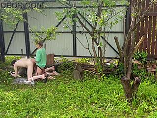 anastasia the mistress pegs sasha earth hard outdoors in strapon femdom submission
