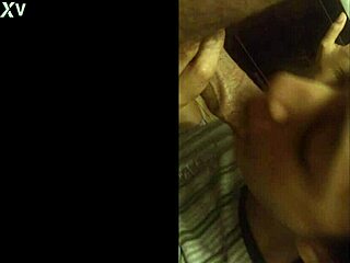 Married Latina Slut Kneels Sucking in Kitchen Close-Up