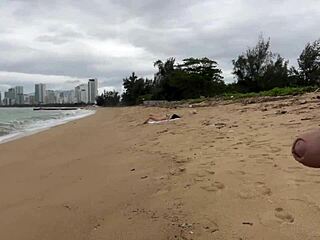 Public dick flashing? Hottie lets cum blast on huge tits!