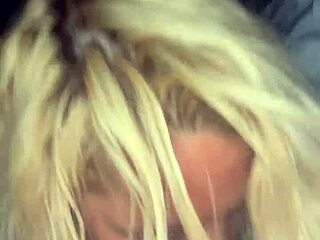 yo dude your pretty milf mommy pov deepthroat in car spits cum back on cock then sucks it off outdoor