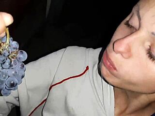 russian neighbor licks my hairy pussy for grapes thanks