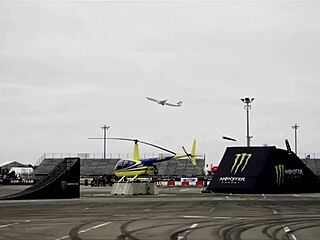 bikini babes ride hard with ken block in nagoya