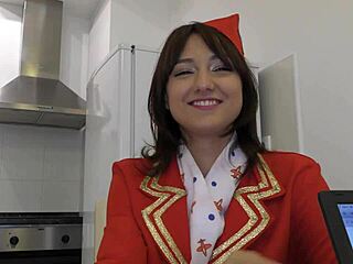 hey check out air hostess suzy rainbow's first time interracial pov with huge cock
