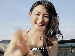 bikini babes ride hard with ken block in nagoya