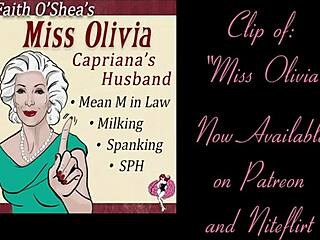 miss olivia's mean mother-in-law spanks and milks you in humiliating audio clip
