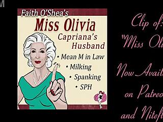 miss olivia's mean mother-in-law spanks and milks you in humiliating audio clip