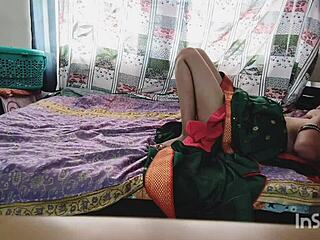 Early morning roommate maid shakes big ass begging for huge cock spanking