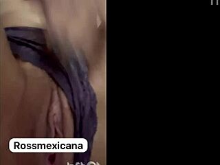 Mexican Latina Fingers Hot Vagina and Ass with Toys at Home