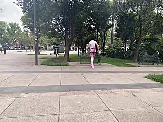 fucked that miniskirt exhibitionist whore hard