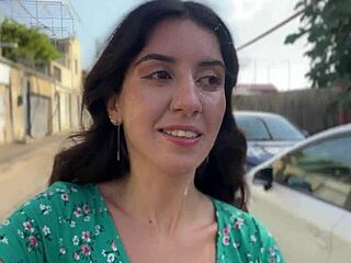 the village whore parades publicly after triple facials drench her cute face outdoors