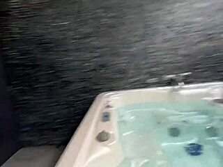 perfect busty curvy babe enjoys deep play and warm finish in jacuzzi