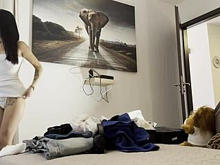 Girls' Dice Handjob Challenge Tests Endurance