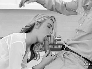 teen slurps cock deep to the weeknd's beats in ultimate blowjob rhythm