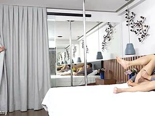 stunning trans maid melissa sousa deepthroats and barebacks horny guest