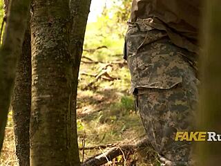 What Happens When You Find Pigtail Blonde Stuck in Forest for Outdoor Blowjob Adventure?!