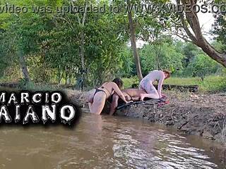 outdoor river sex gangbang two exotic babes eliane furacao lorrany take monster cocks creampies boobs bouncing