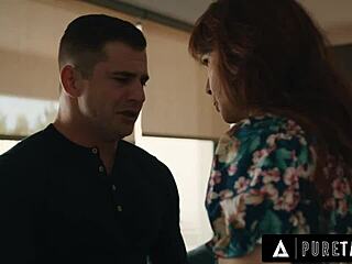 Twisted religious milf Syren de Mer fucks virgin student missionary rough