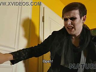 Mature European Granny Plays Hide and Fuck Seek with Young Czech in Costumes