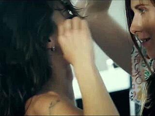wanna watch these european brunettes finger lick pussies in hot kitchen lesbian action?