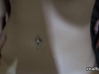 Czech teen in mall strips then gets hardcore pov asshole pounding after temptation