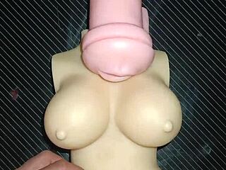kissy and dolly deepthroat suck then ass-to-mouth anal with cum on tits