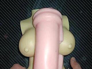 kissy and dolly deepthroat suck then ass-to-mouth anal with cum on tits