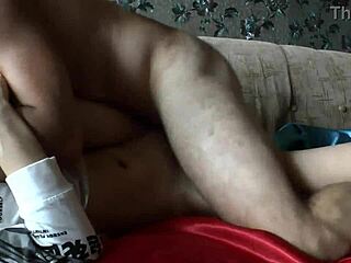 muscular guy roughly fucks pretty teen slut's tight wet pussy till she screams in stockings