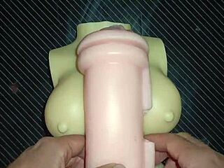 kissy and dolly deepthroat suck then ass-to-mouth anal with cum on tits