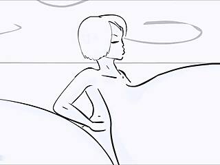 Cartoon Tits Absorb Smooth Body in Fetish Animation