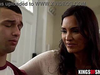 Horny Stepmom Fucks Jerking StepSon to Cure His Mommy Obsession