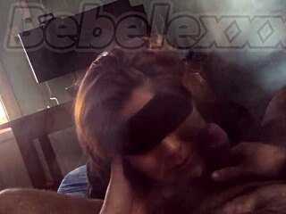 I Feel So Blindfolded And Lovely Sucking This Cock Deep With Sloppy Licks