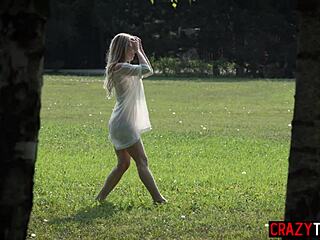 whoa this sexy milf's perfect feet give footjob then pussy gets wrecked