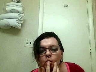 Tranny Rips Panties Teasing Cock Bulge