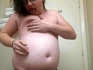 Tranny Rips Panties Teasing Cock Bulge