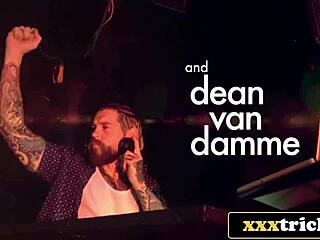 shy russian babe deepthroats then slammed on turntables