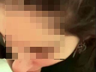18yo round boobs girl gives huge titty blowjob